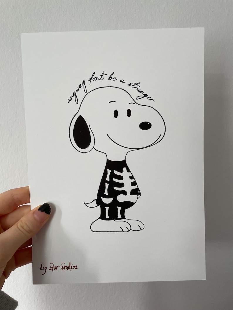 Snoopy Strangle Phoebe Bridgers Skeleton Snoopy Scott Street Punisher Stranger in the ...
