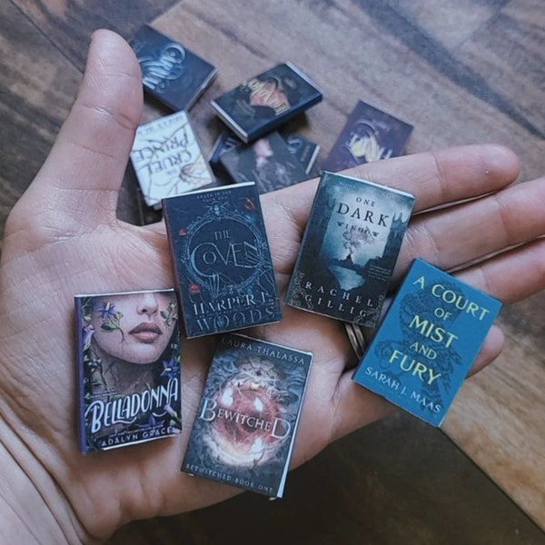 CUSTOM Mini Books, Miniature Books, Dollhouse Books, Fairy Books