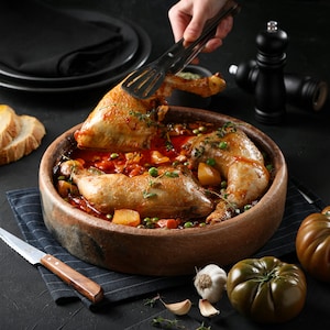 Handcrafted Natural Clay Pan, Unglazed Handmade Terracotta Cookware, Traditional Eco-Friendly Cooking Pan, Portuguese, Mexican Cazuela Dish
