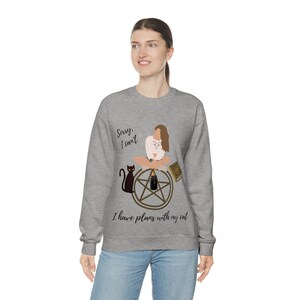 Plans with my Cat - Witchy Crewneck Sweatshirt