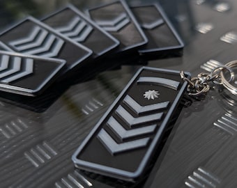 CS2 / CS:GO Silver Rank Keychain | 3D Printed Rank Tag – Gamer & FPS Fan Gift