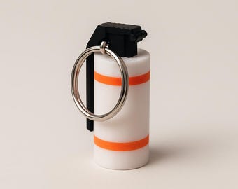 CS:GO / CS2 Smoke Grenade Keychain | Gaming Merch – Gift for Gamers and FPS Fans