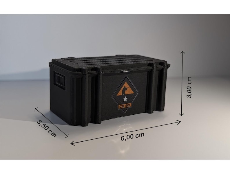 CS2 / CS:GO Loot Crate With Hinged Lid | 3D Printed Gaming Box – Gamer ...