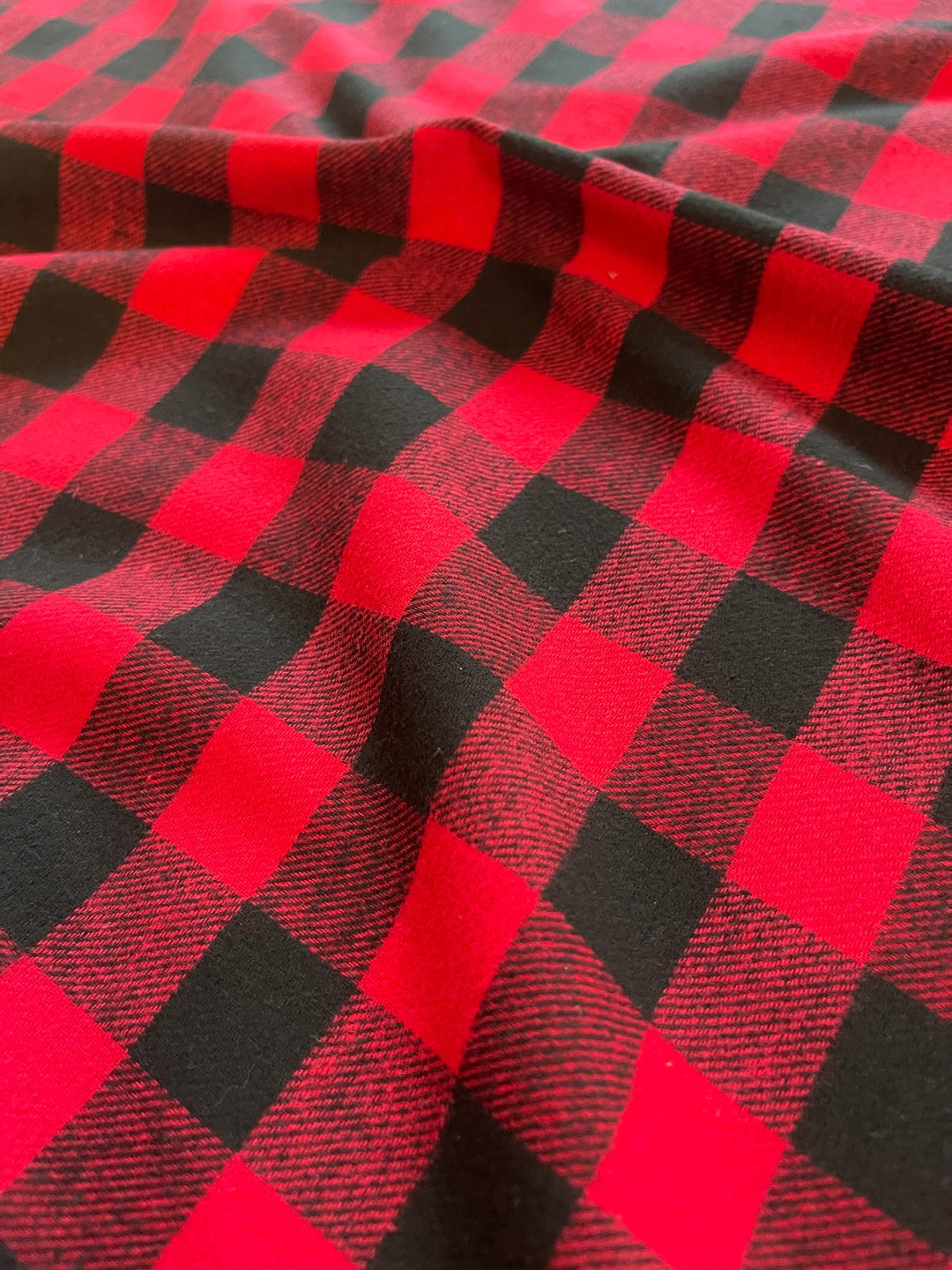 Flannel Plaid Red/black - Etsy