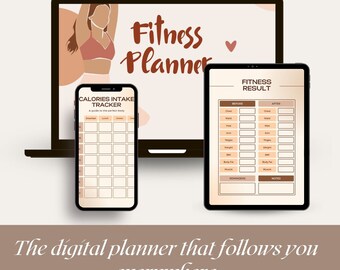 30 DAYS  Digital Weight Loss Tracker, Weightloss Journal, Fitness Planner Printable, Workout Challenges, Meal Planner, Minimalistic