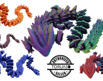 Spiky Dragon Fidget Toy - Articulated Dragon