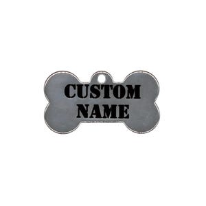 Médaille pour chien personnalisée en acier inoxydable, médaille d'identification pour animal de compagnie gravée