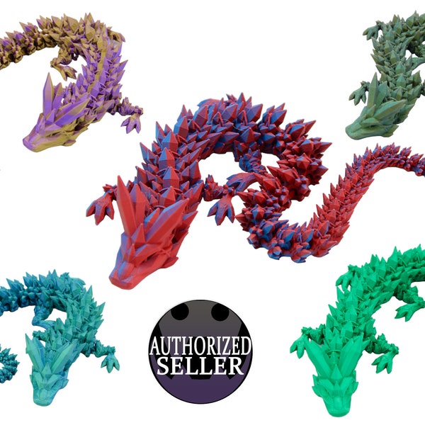 Crystal Dragon Fidget Toy - Articulated Dragon