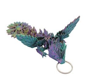 Sunflower Wing Dragon Keychain