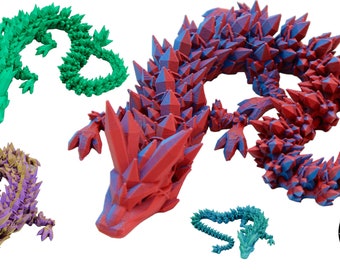 Crystal Dragon Fidget Toy - Articulated Dragon