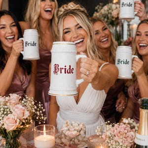 Jarra de cerveza personalizada para novia, taza medieval para despedida de soltera, regalo de boda renacentista, jarra de novia estilo Fairycore