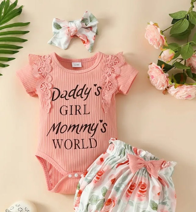 Daddy's Girl Outfit - Baby Girl Gift Set - Newborn Baby Gift