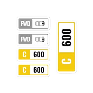 Forza Stickers Sports Car Sticker Pack Class C 600 FWD Car guy Gift Petrolhead
