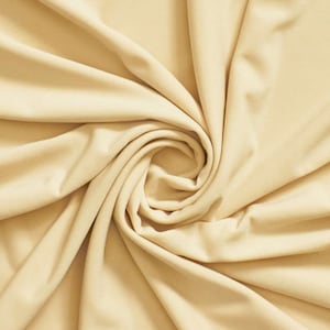 Jersey Knit 100% Organic Cotton Fabric 8.2 Ozs. 72&quot; Wide Color Pale Yellow BTY