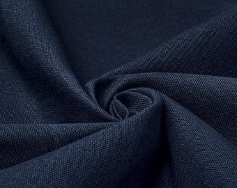 Canvas duck fabric 100% cotton made in usa color navy blue 12 ozs 62" wide by the yard