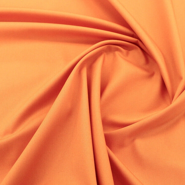 Twill Fabric Cotton Orange 7.5 Ozs, 62" Made In Usa 64" Wide BTY