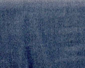 Usa made deep indigo denim 10 ozs ring spun 100% cotton fabric 60" wide by yard