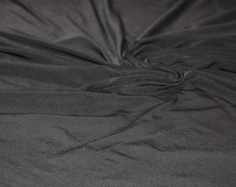 35 yards jersey microfiber lycra athletic fabric 4 way stretch color black 62" wide by the yard