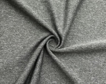 Vaplex 70 lycra athletic fabric 85/15 heather gray 62" wide silky touch 4 way stretch by the yard