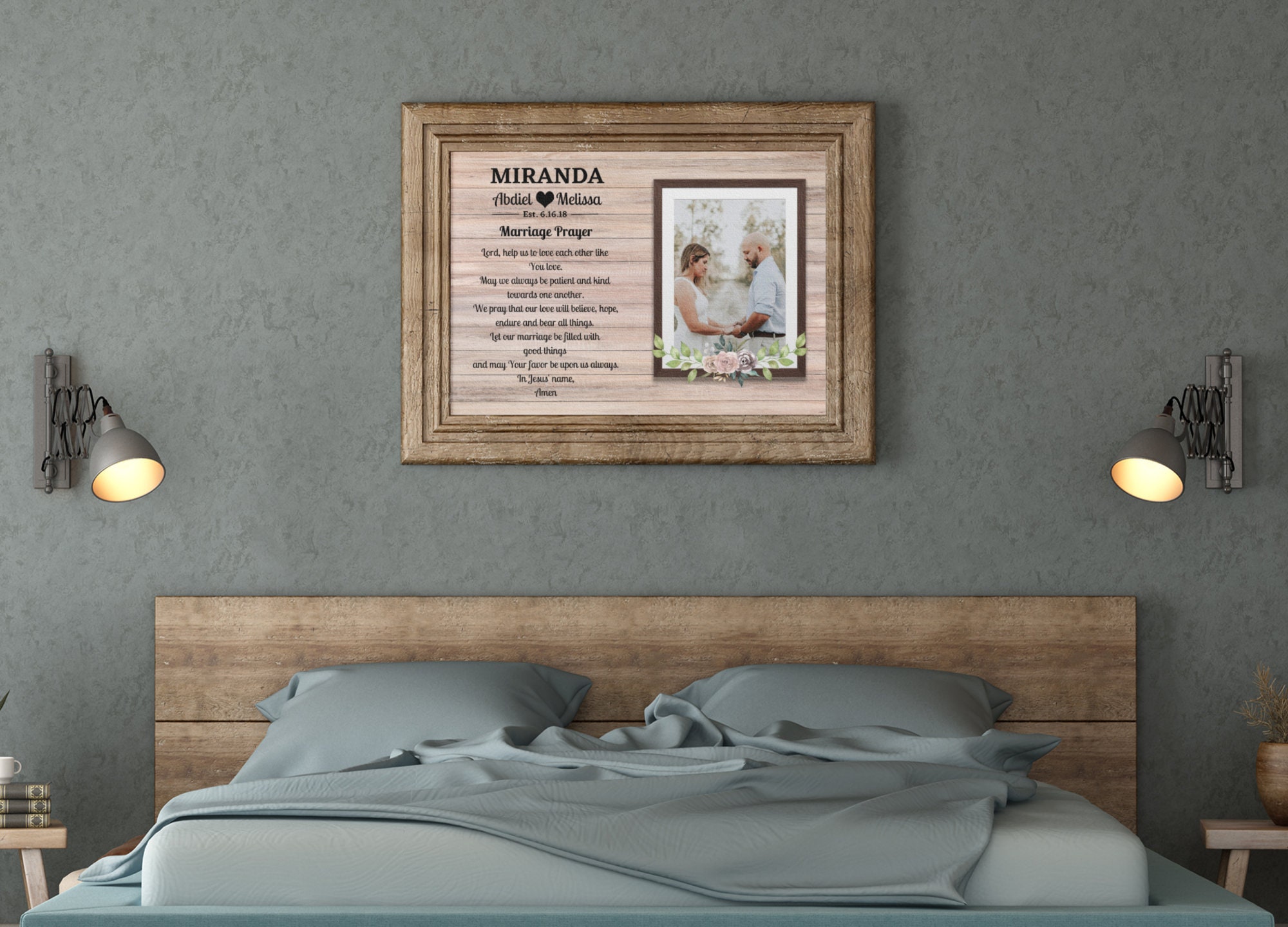 Personalized Marriage Prayer Poster, Wedding Gift, Anniversary Gift ...
