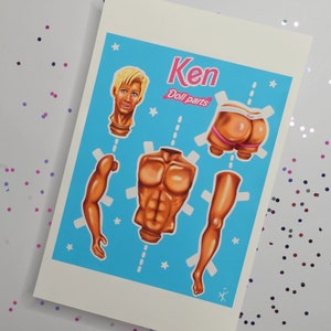 Ken- Doll Parts Print