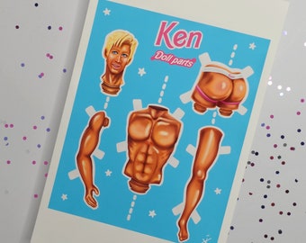 Ken- Doll Parts Print