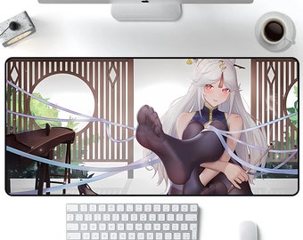 Anime mouse pad girl kawaii mouse pad gaming cute anime girl mouse pad kawaii girl anime feet mouse pad lofi anime large mouse pad Japan girl