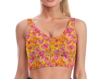 Harmony in Motion: Fruity Libra Scales Sports Bra and Short Set