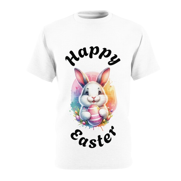 T-shirt unisexe joyeuses pâques en anglais cadeau pour pâques lapin de pâques oeuf de pâques