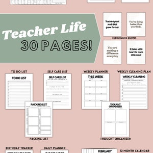 Classroom Wall Calendar Printable School Year Calendar Bundle - Etsy