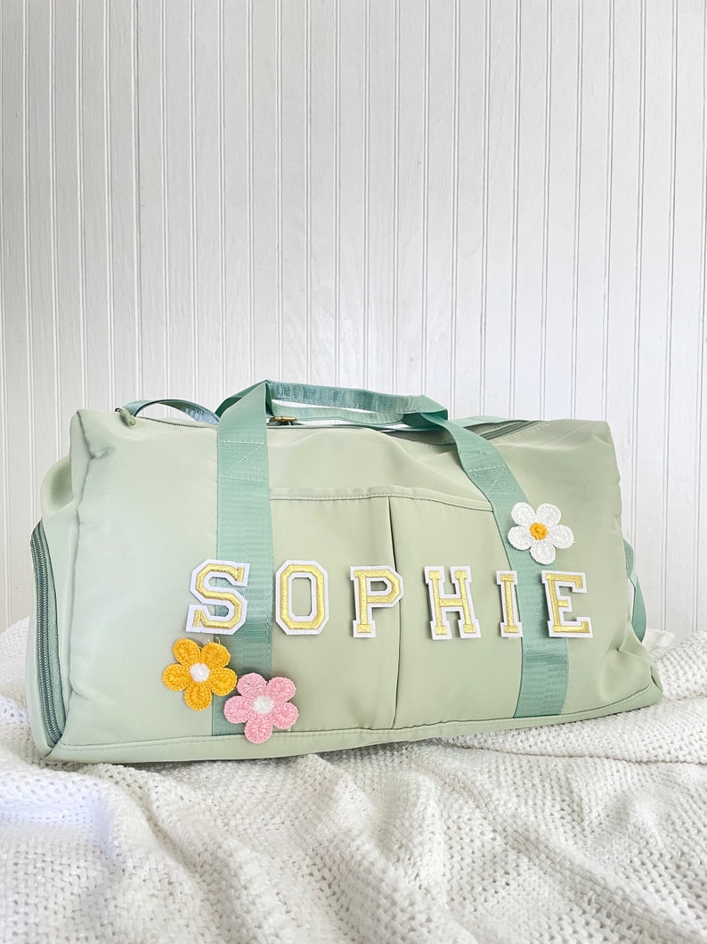 Dance Bag Shoe Compartment Duffle Bag Personalized Duffel Bag Etsy