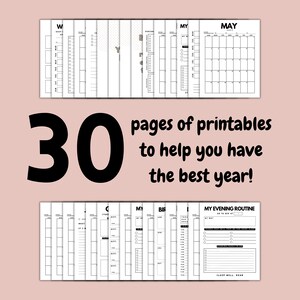 Girl Boss Planner Printable Calendar Bundle Adult Calendar - Etsy