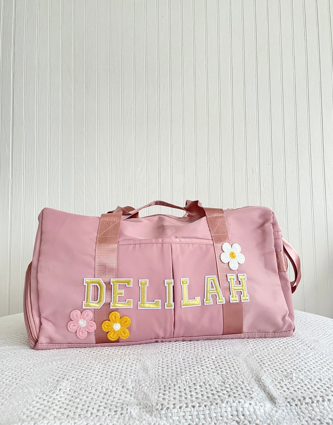 Customized Dance Duffle Bag Monogrammed Gymnastics Bag for Little Girl Dance Bag Personalized