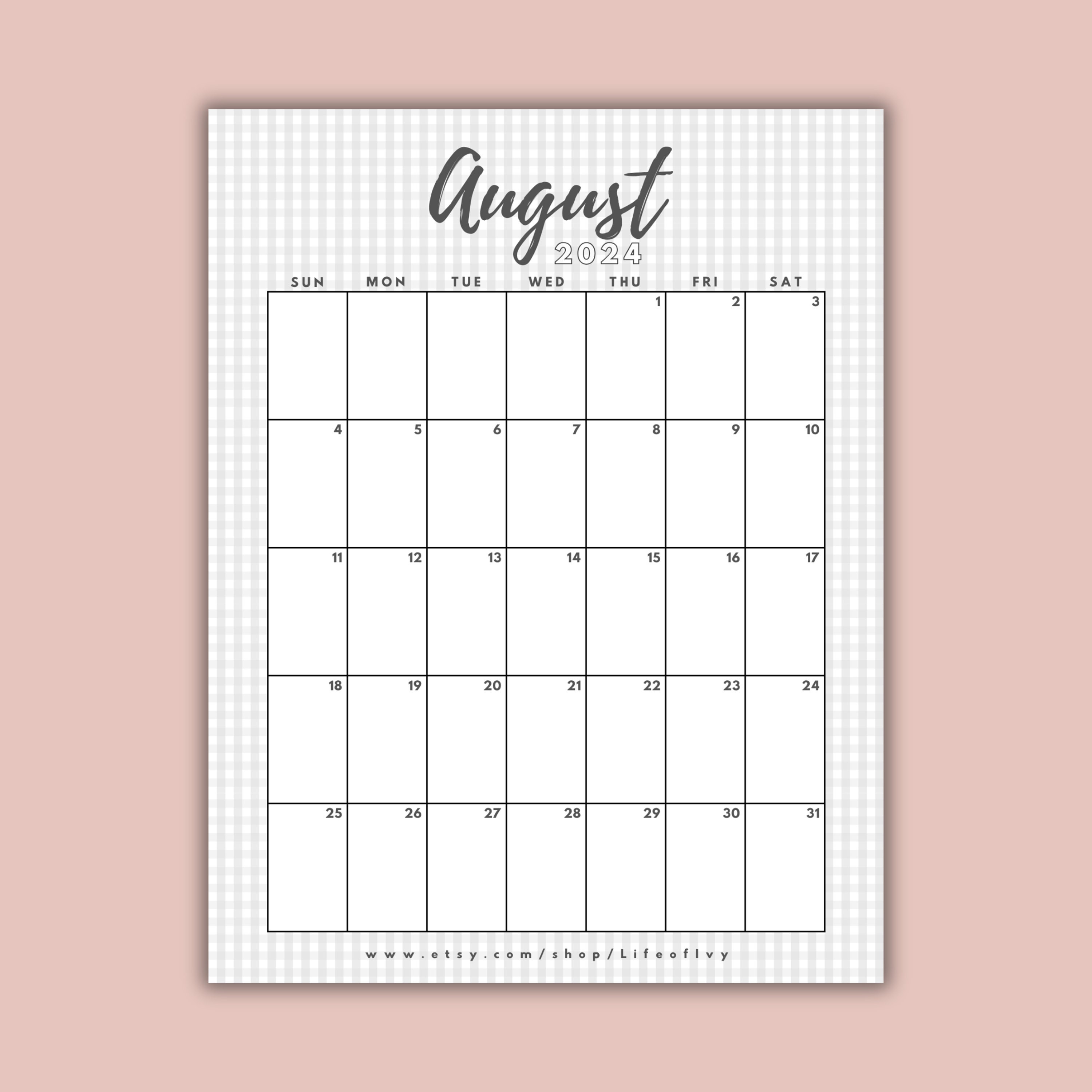 Pretty Calendar 2025 Printable Calendar Grandma Calendar Etsy Australia