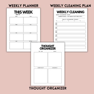 Girl Boss Planner Printable Calendar Bundle Adult Calendar - Etsy