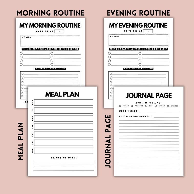 Girl Boss Planner Printable Calendar Bundle Adult Calendar - Etsy
