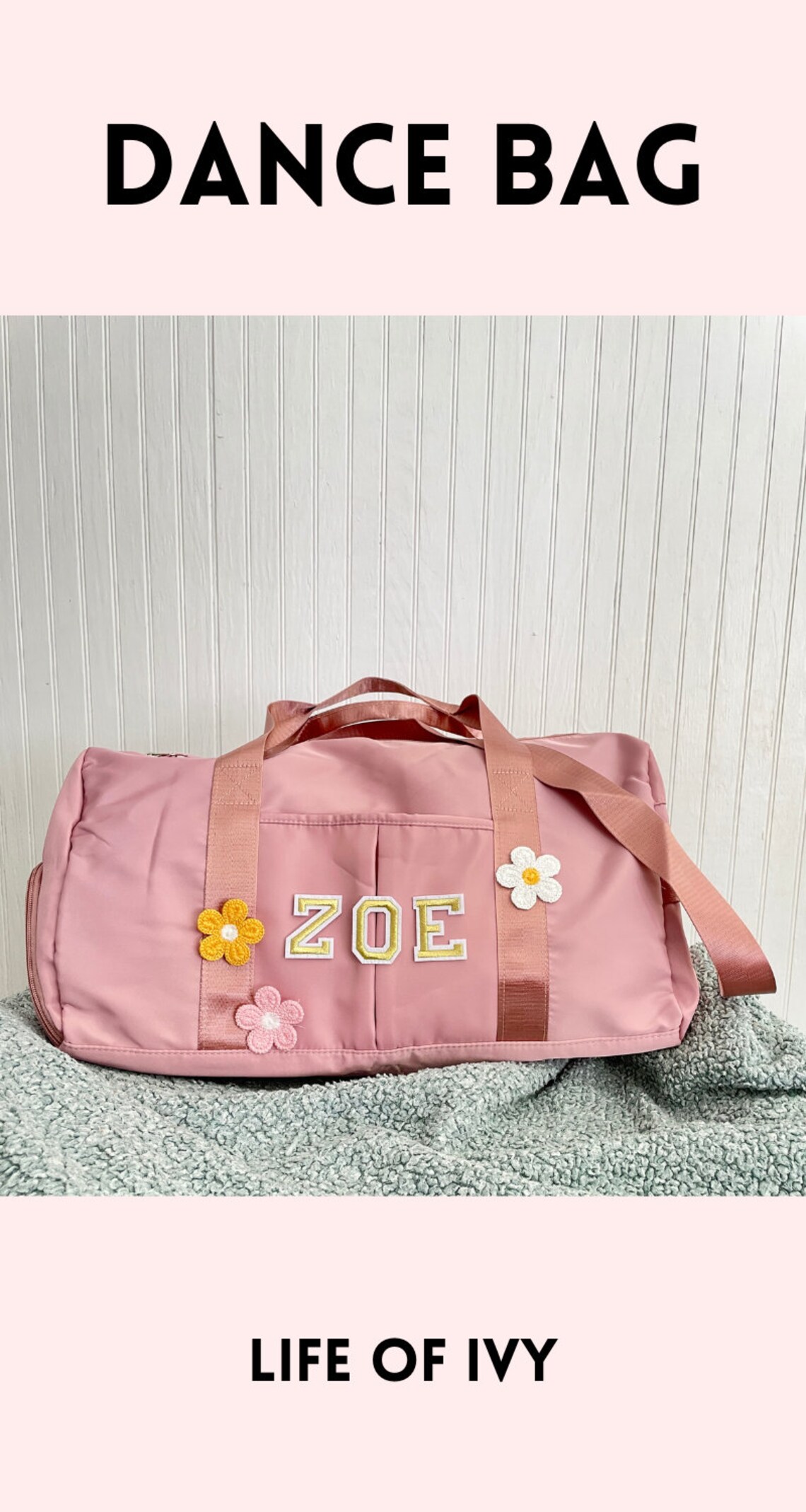 Dance Bag Shoe Compartment Duffle Bag Personalized Duffel Bag Etsy