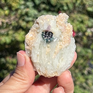 Green Tourmaline, Cleavelandite, and Lepidolite Cluster - Brazilian Mineral Decor