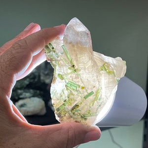 Tourmaline Green On Quartz