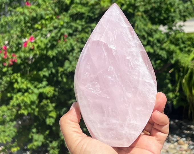 Rose Quartz Flame Large - Etsy