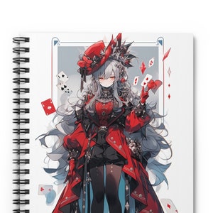 Functional Anime Spiral Ruled Line Notebook | Neat Writing | 118 Pages | Organize Your Thoughts | Dreamy notebook
