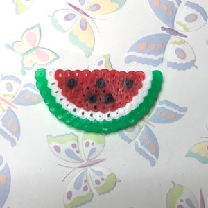 Watermelon Perler Bead Keychain » Homemade Heather