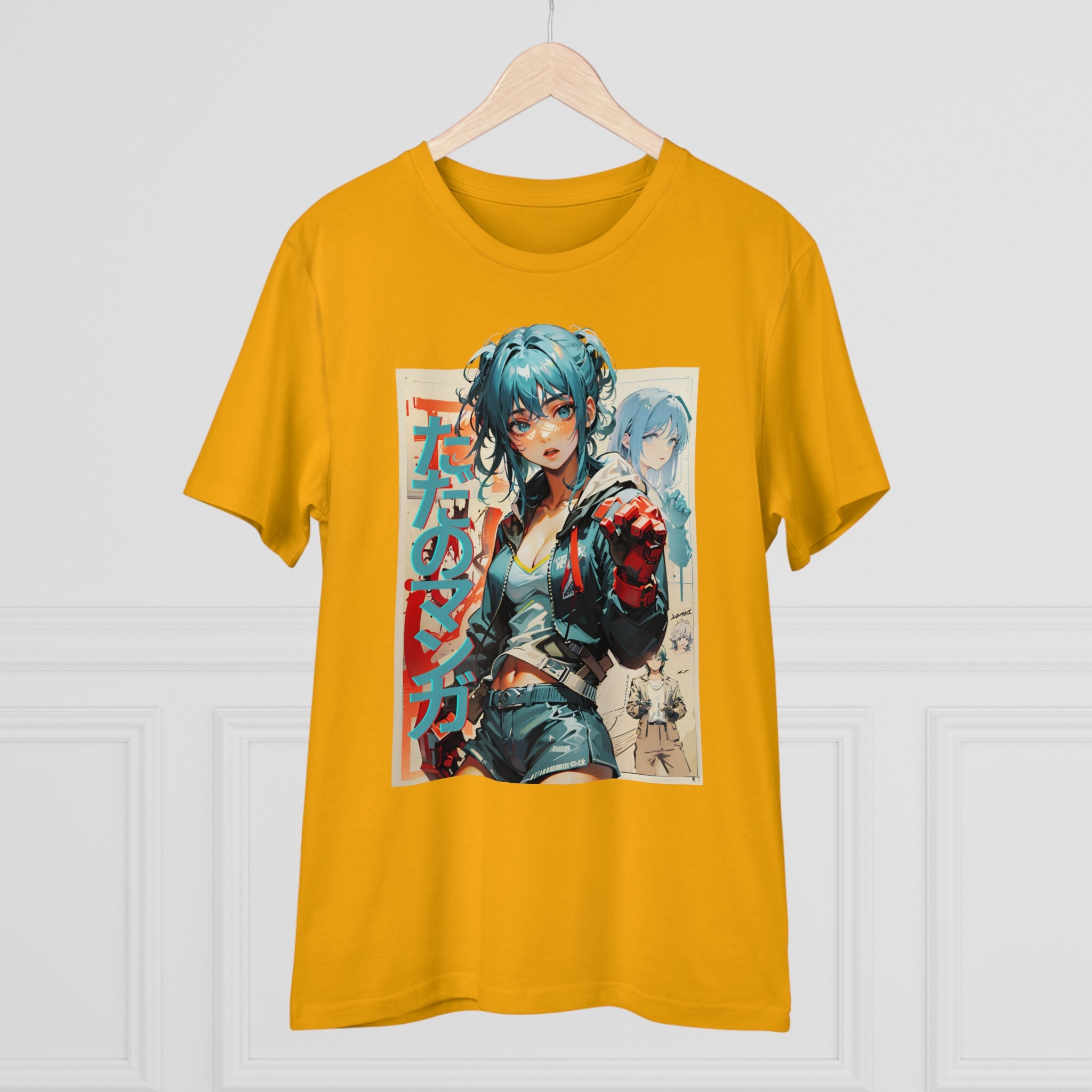 T-shirt Femme Manga Anime Col V - Design Graphique Tendance - Unisexe Léger - Pour Fans D'anime - 10