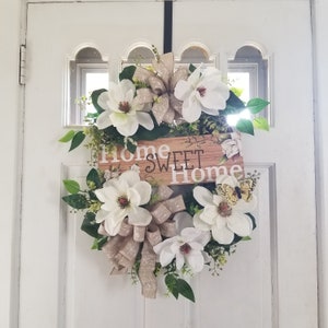 Grapevine wreath Magnolia