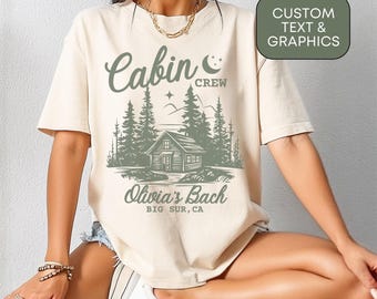 Custom Camp Bachelorette Party Shirt: Mountain Bride, Lake Theme