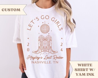 Last Rodeo Bachelorette Party Shirt: Nashville Disco Cowgirl Comfort Colors Tee