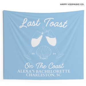 Coastal Bachelorette Party Banner: Personalized Beach Decor