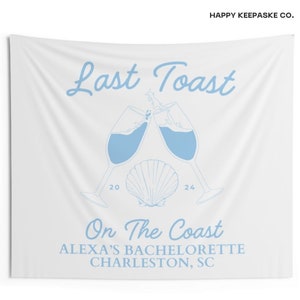 Coastal Bachelorette Party Banner: Personalized Beach Decor