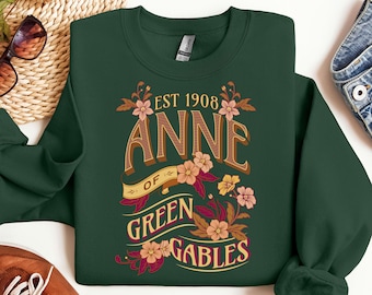 Anne of Green Gables Sweatshirt: Vintage Cottagecore Shirt Booklover Gift