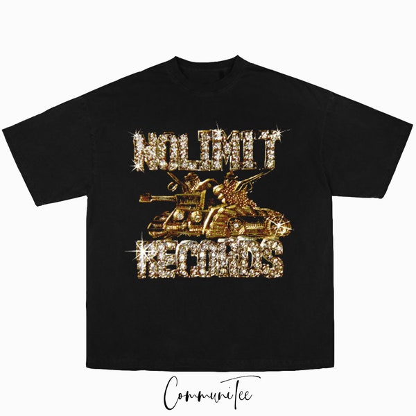 No Limit Records Rap Tee Big Face Head Vintage Style Graphic Hip Hop T-shirt